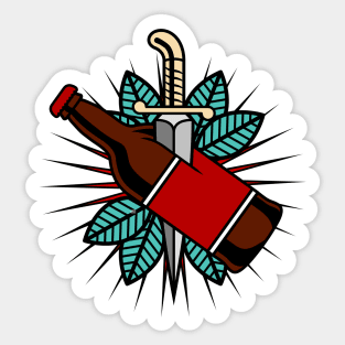 Beer Tattoo Sticker